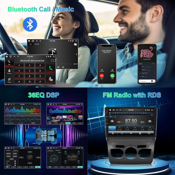 8 Core 4G+64G Autoradio für Citroen C4 B7 C4L DS4 2013-2017, Hodozzy 10,1 Zoll Touchscreen mit Wirel