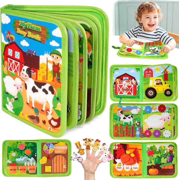 Busy Board Spielzeug ab 1 2 3 Jahre Junge: Geschenk Junge Mädchen 1-2-3-4 Jahre Montessori Kinderspi
