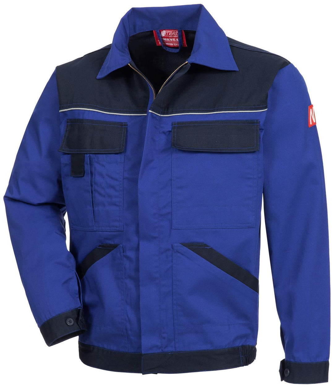 Nitras Motion Tex Light Arbeitsjacke - Cargojacke mit vielen Taschen - leicht & atmungsaktiv 24 Blau