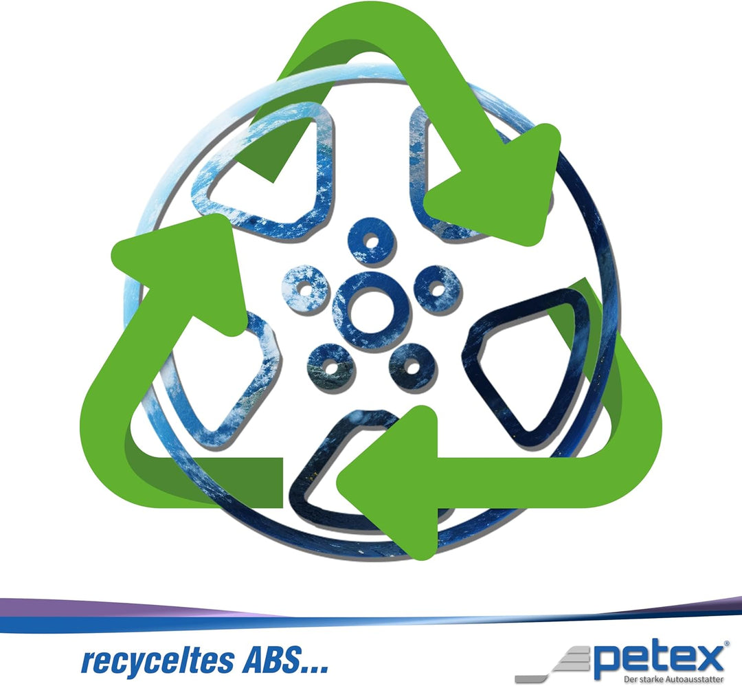 Petex RB514215 Radzierblende Speed Grösse 15 Zoll 2-fach lackiert Material: ABS in Box, silber - 4-e