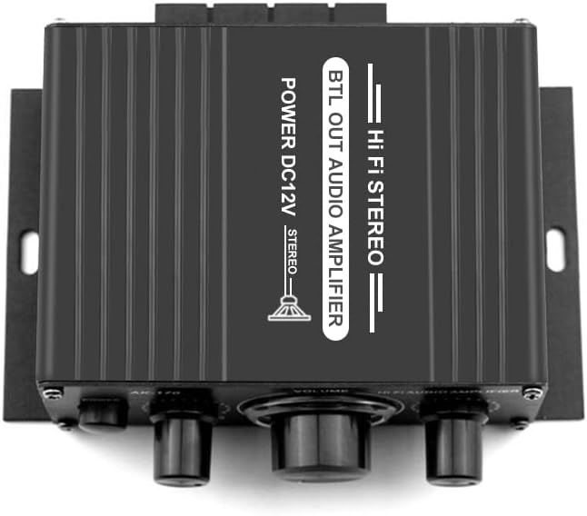 AK170 12 V Mini o Endverstärker Digital o Receiver AMP Zweikanal 20 Watt + 20 Watt Bass Höhen Lautst