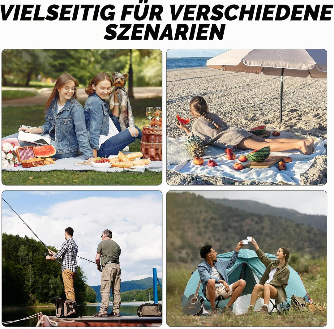 Strandmuschel Pop Up Strandzelt Automatisches Tragbarer Wurfzelt | UV-Schutz 50+ Windschutz, Sonnens