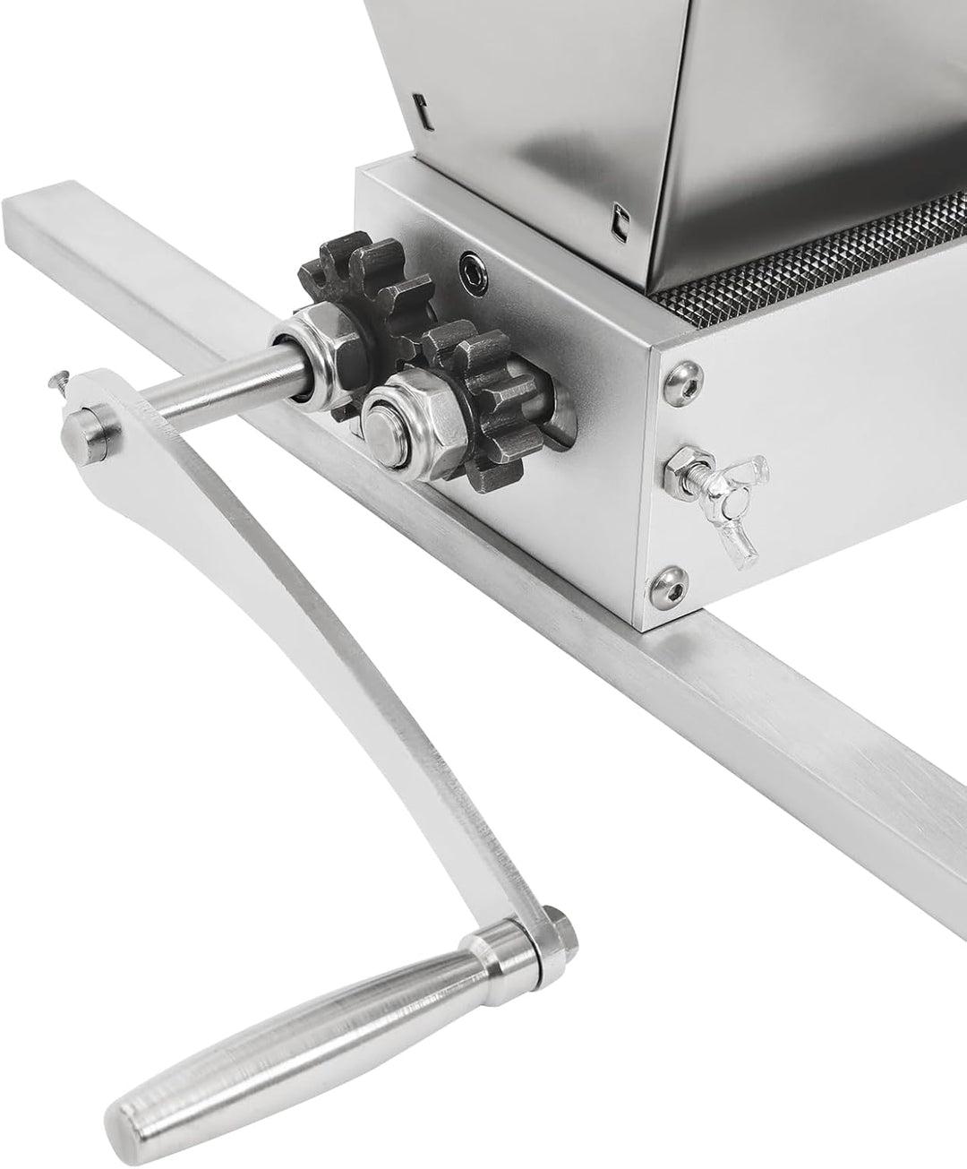 Getreidemühle Manuell 4L Kornmühle für Mais Weizen Malzmühle | 0-2,5mm Einstellbar, Grosse 22×21cm Ö