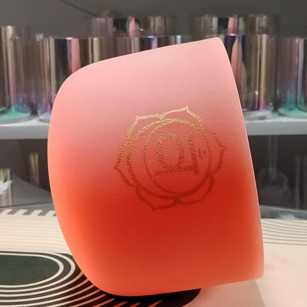 Chkara-Design, 432 Hz, D, Sakralchakra, Quarz-Kristall, Klangschale für Meditation, Yoga und Entspan