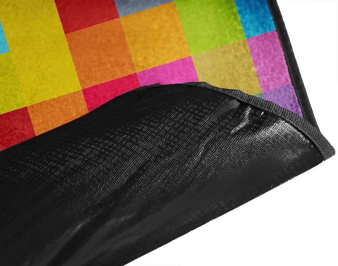 normani Outdoor Campingdecke Fleece mit Tragegriff wasserdicht isoliert Bunt 140 x 180 cm, Bunt 140