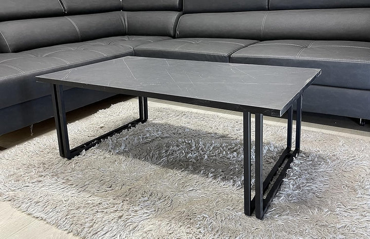 CasaXXl 2X Couchtisch Tischkufen aus Metall in schwarz - Robustes Tischgestell perfekt geeignet für