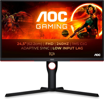 AOC Gaming 25G3ZM - 25 Zoll Full HD Monitor, 240 Hz, 0.5 ms MPRT, FreeSync Premium (1920x1080, HDMI,