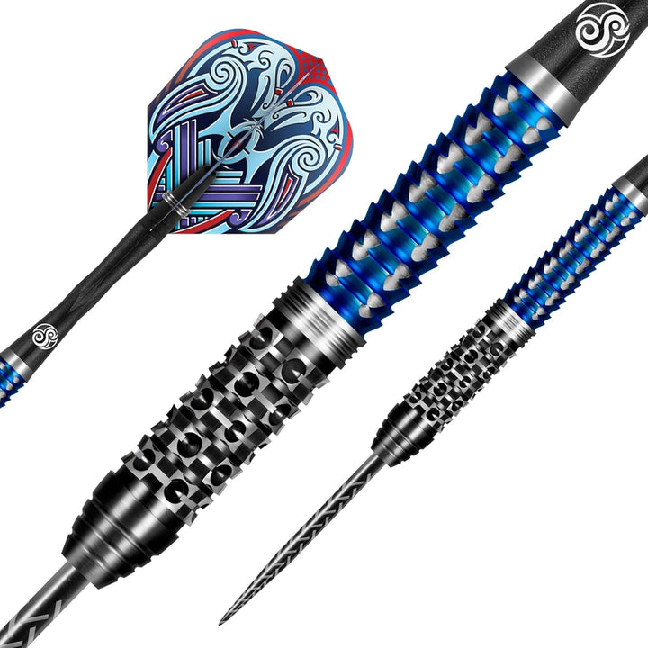 Shot! Darts Viking Raven 90% Tungsten Pro Throwing Darts Steel Tip Set Professional Made in New Zeal