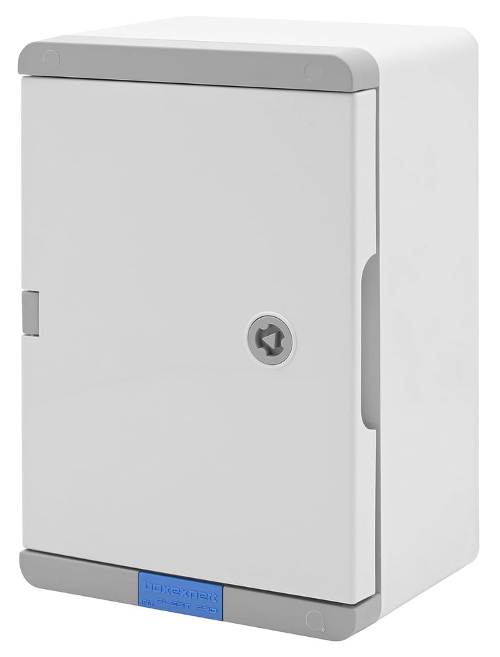 BOXEXPERT® Schaltschrank aussen absolut wasserdicht bis 1m Tiefe [ABS Kunststoff IP67 Gehäuse] grau