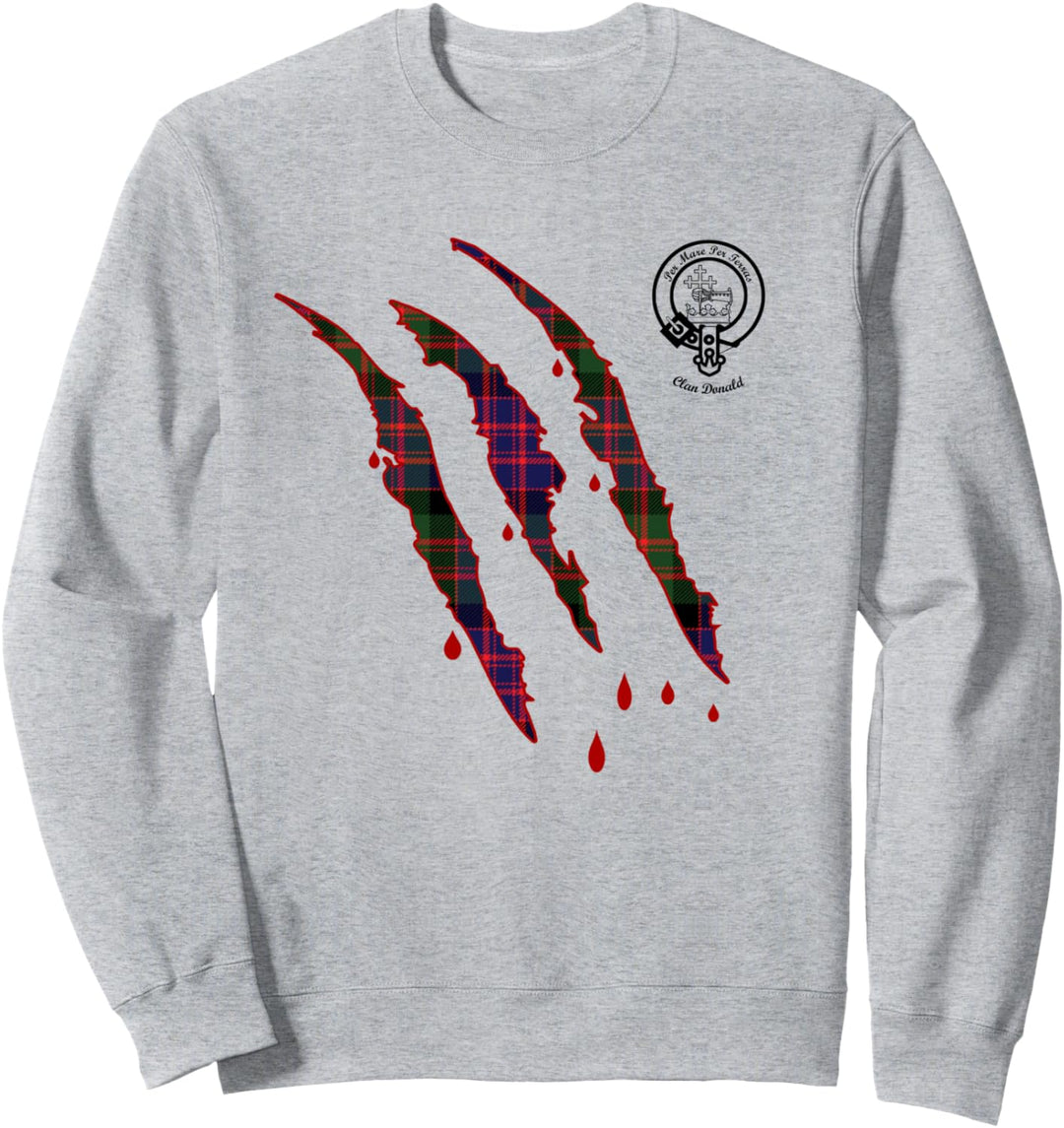 Clan Donald, MacDonald, McDonald Nachname Schottisches Tartan Sweatshirt