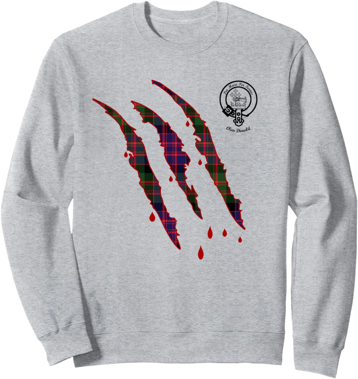 Clan Donald, MacDonald, McDonald Nachname Schottisches Tartan Sweatshirt