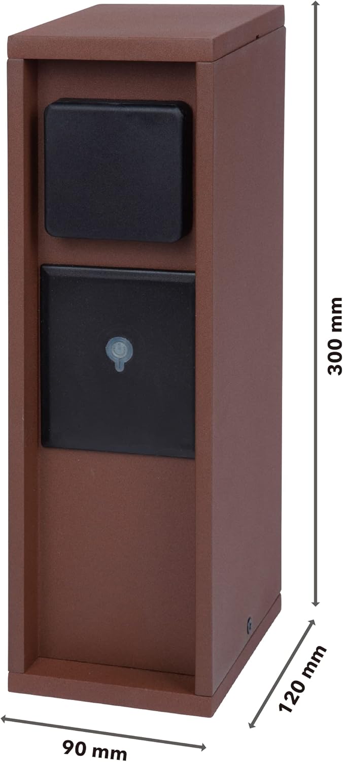 BOLD Pado smarte Aussen-Steckdose-Garten Steckdosen-Säule 3Fach Stecker Rost (Smart Home (iOS & Andr