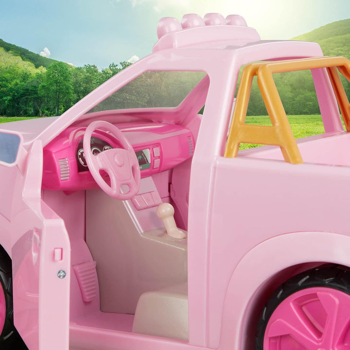 Lori - Ride &amp; Shine Pickup Truck - Rosa - Pick-Up Truck für Mini-Puppen - Rosa Auto für 15 cm Puppen