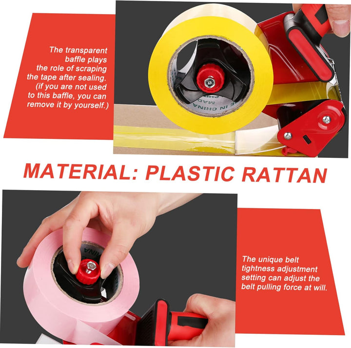 NUOBESTY Metall Klebebandspender Mittel Mit Cutter Ergonomisch Leichter Verpackungsschneider Für Lag
