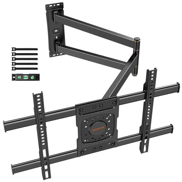WHYFONE TV Wandhalterung Schwenkbar Halterung für 32-70 Zoll Flach&amp;Curved Fernseher, 180° Drehbar Fe