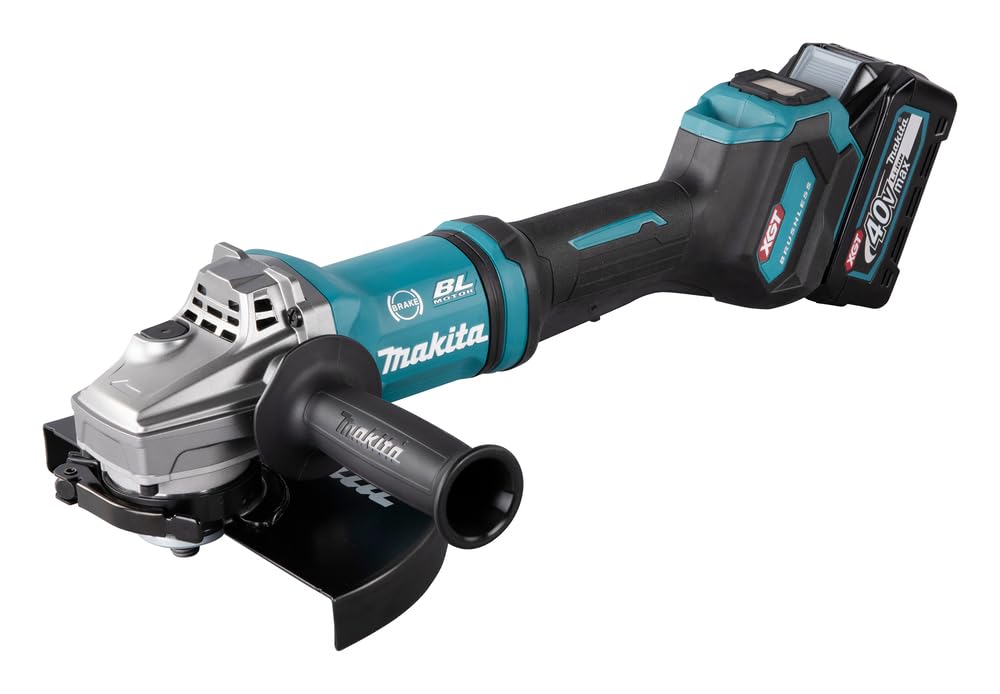 Makita GA038GT201 Akku-Winkelschleifer 40V max. / 5,0 Ah, 2 Akkus + Ladegerät im Transportkoffer mit