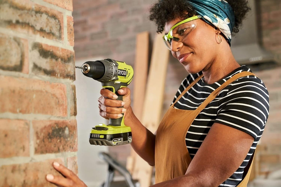 RYOBI 18 V ONE+ Akku-Schlagbohrschrauber R18PD32-1C20G (2-Gang-Getriebe, Drehmoment 50Nm, Drehmoment
