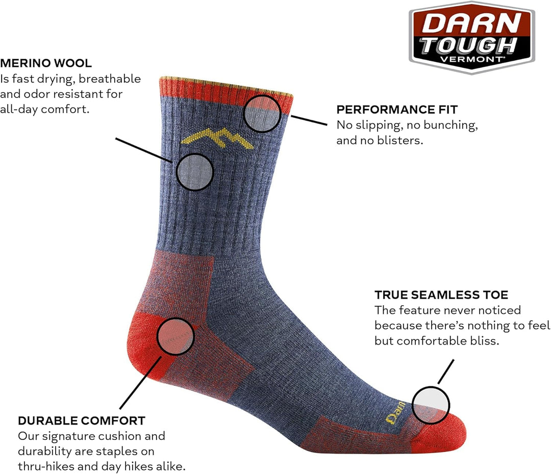 Darn Tough Herren Socken, M denim