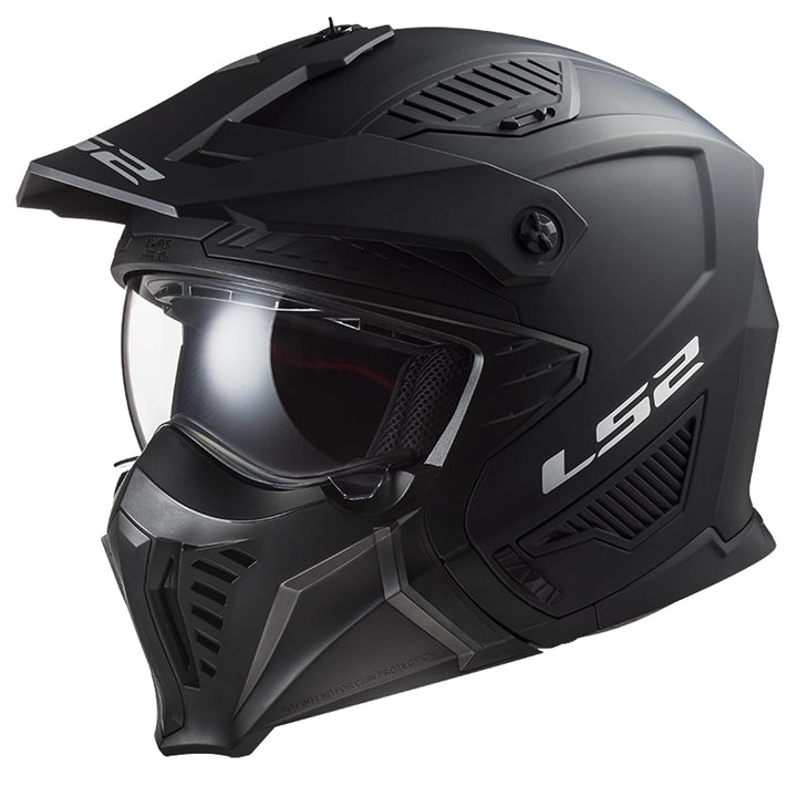LS2, Jet modularhelme motorrad DRIFTER solid mat black 2206, L L Solid mat black, L Solid mat black