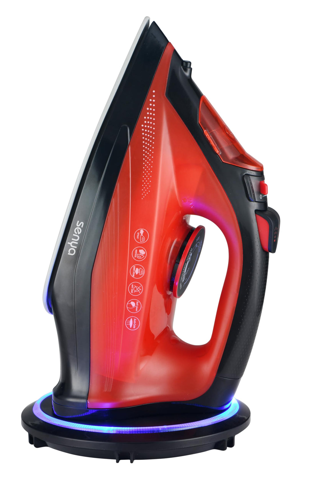 SENYA - Kabelloses Dampfbügeleisen, Dampfleistung 35 g/min, 2400 W Keramiksohle, Vertikales Dampfglä