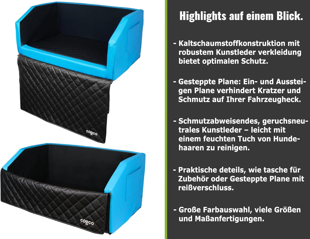 Hundebox Auto Kofferraumschutz Hund mit ladekantenschutz Kofferraum【Mit Tasche】 Kofferraum schutzmat