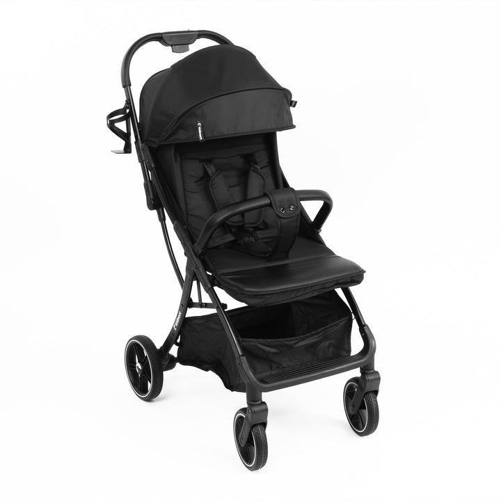 Fjällräv Buggy Kinderwagen bis 22 kg, Leicht, Einhand-Faltbar, 4-fach Verdeck mit Fenster, 360° Gel-