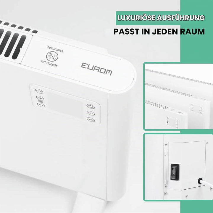 Eurom Alutherm Wandheizung 1000 Watt WiFi Steuerung