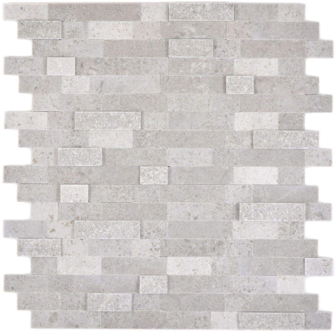 Selbstklebnde Mosaikmatte Verbund Naturstein Cinderella grey für WAND KÜCHE Wandverblender Fliesensp
