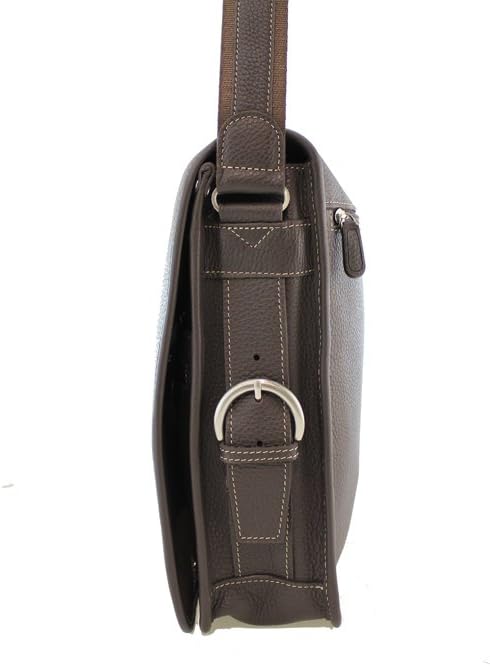 Umhängetasche Gérard Henon Golf aus genarbtem Rindsleder GH 2960 Braun, Braun