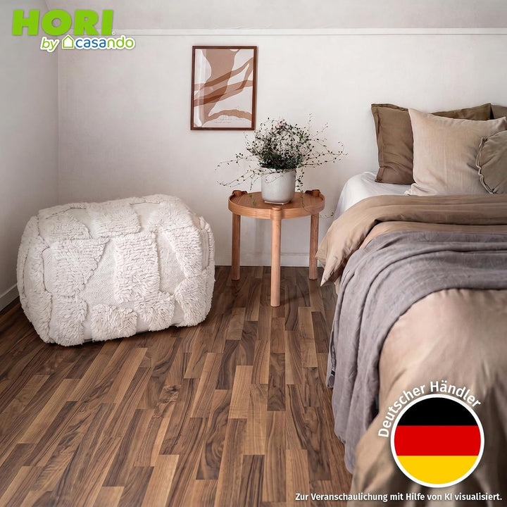 HORI Laminatboden Easy & Selection - Klicklaminat in Holzoptik - 3-Stab Schiffsboden - für Fussboden