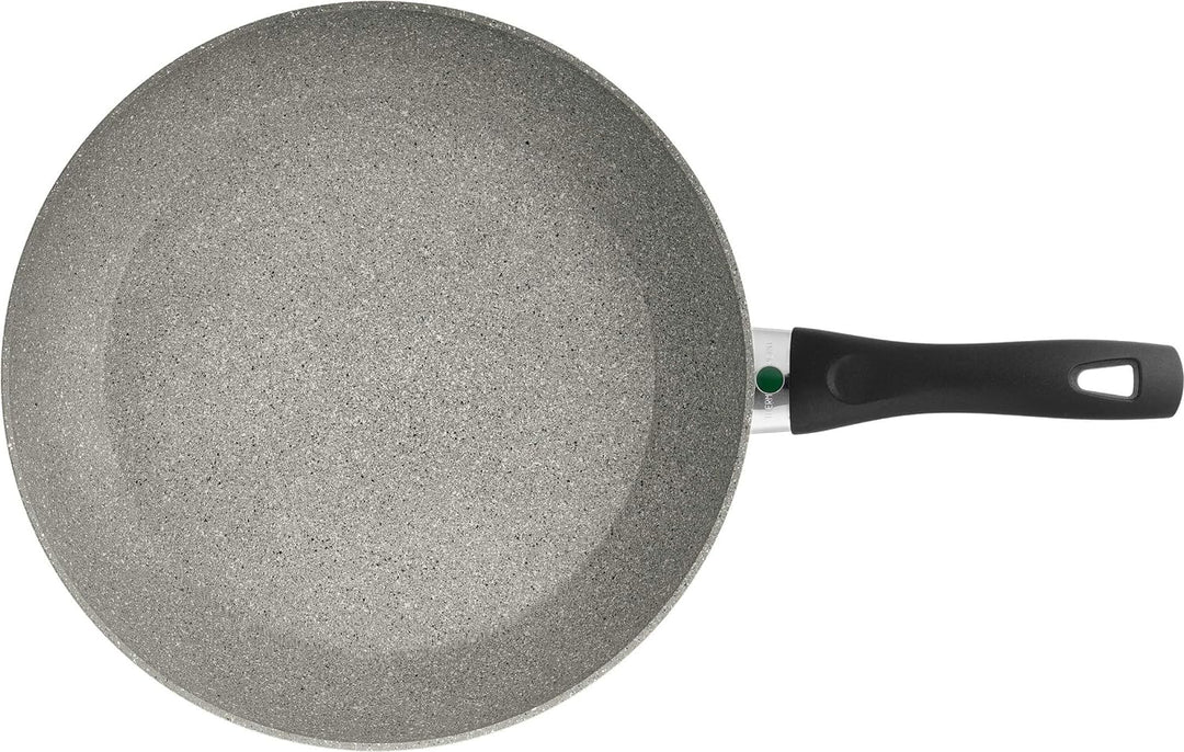 BALLARINI Ferrara Granitium Pfanne mit Antihaftbeschichtung, 28 cm, Induktionsgeeignet, Mit Temperat