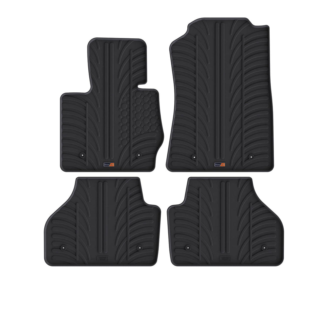 Travall Mats Gummifussmatten Kompatibel Mit BMW X4 F26 (2014-2018) TRM1290 - Allwettermatten Nach Ma