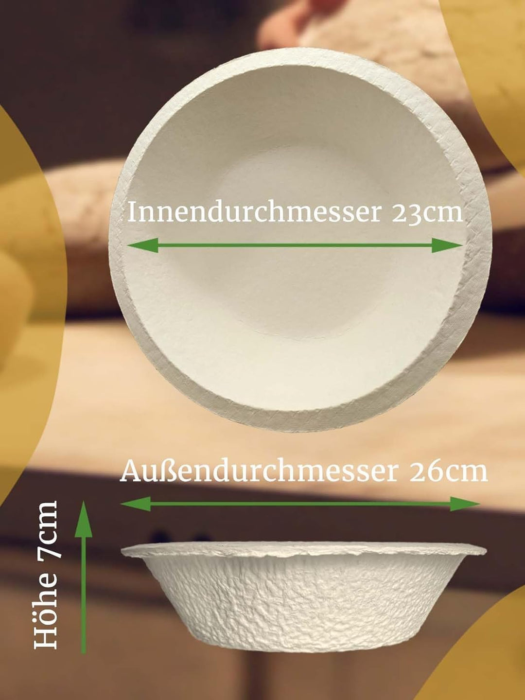 Bäckerei Spiegelhauer 5 Gärkörbchen I 5 Teigschaber Gärkörbchen Set Backset Gross, Backset Gross