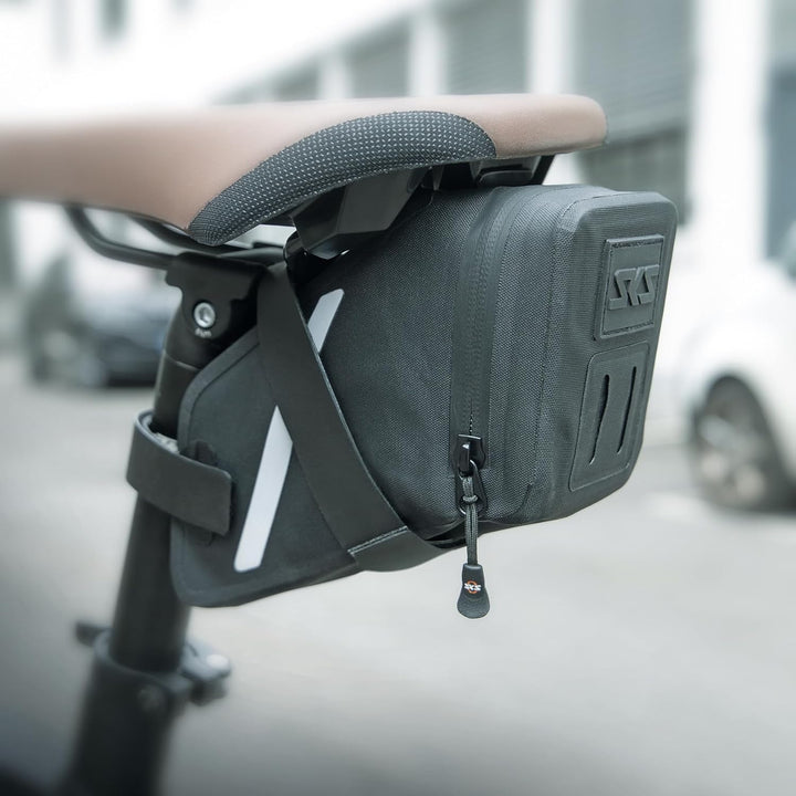 SKS GERMANY Trail Saddle Bag M Satteltasche für Fahrräder (Fahrradtasche, Wasserdicht & Robust, Für