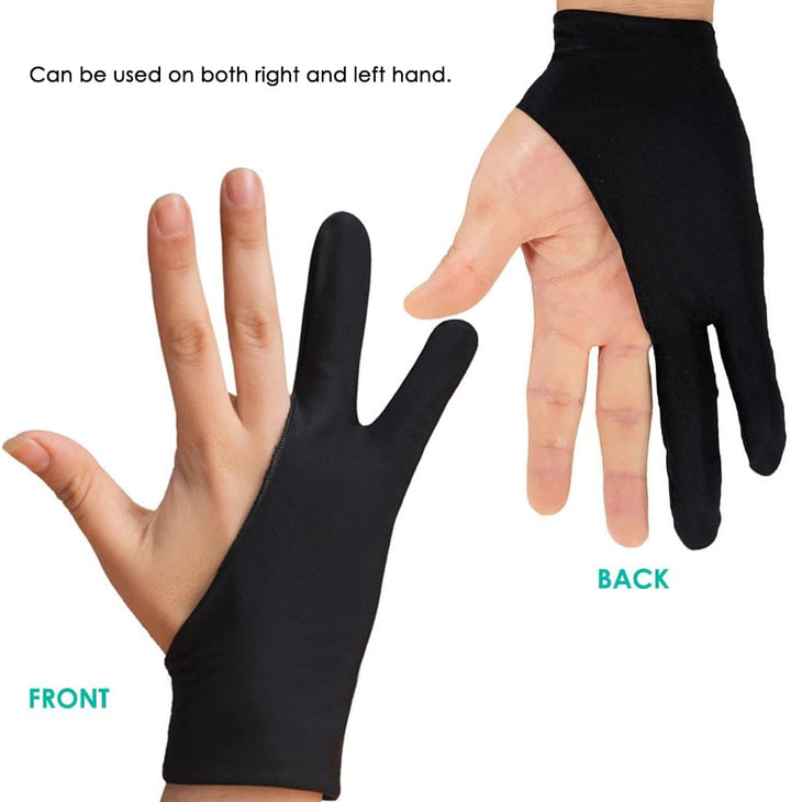 SENHAI Digitale Künstler-Handschuhe für Grafiktablet-Stift-Display, 3 Stück, Grösse 2 Finger, Handsc