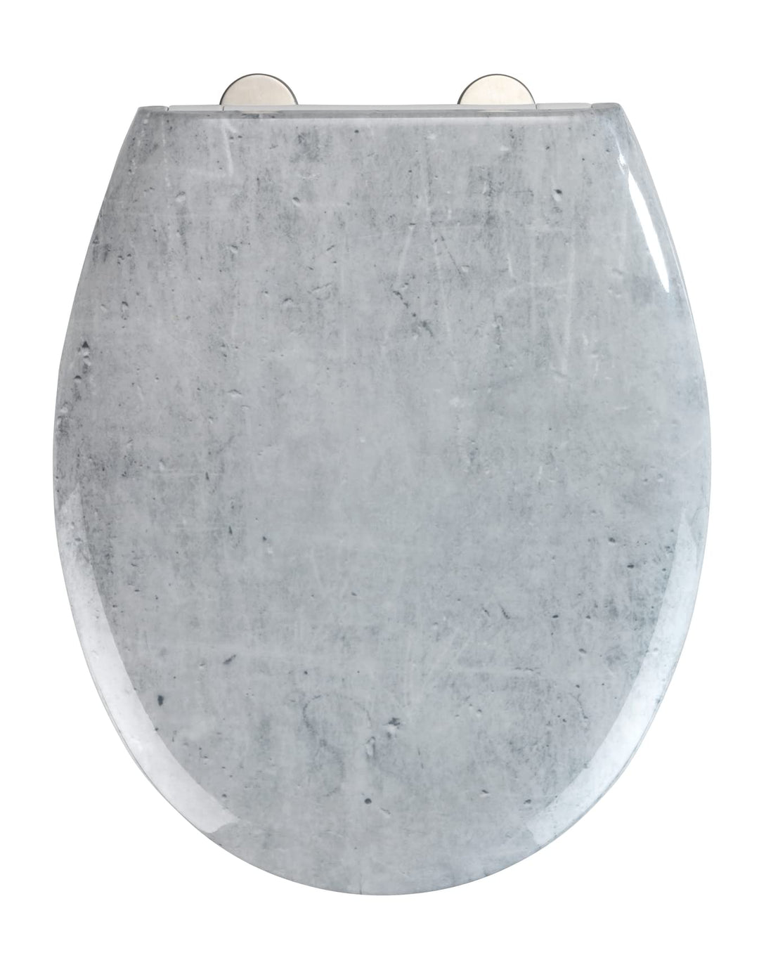 WENKO WC-Sitz Concrete, Toilettensitz mit Absenkautomatik, hygienischer WC-Deckel bis 350 kg belastb
