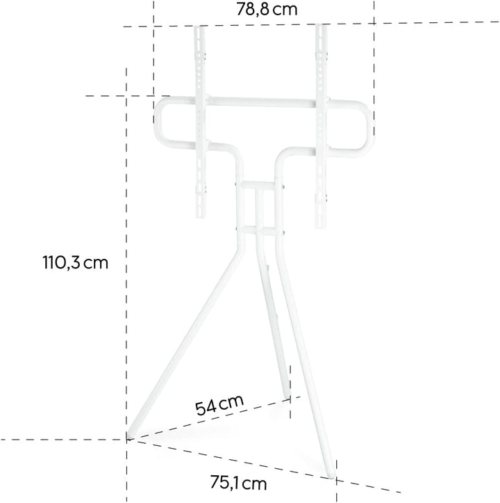 Hama TV Ständer im Staffelei Design (stabiler Fernsehständer für 37-75 Zoll, höhenverstellbarer TV S