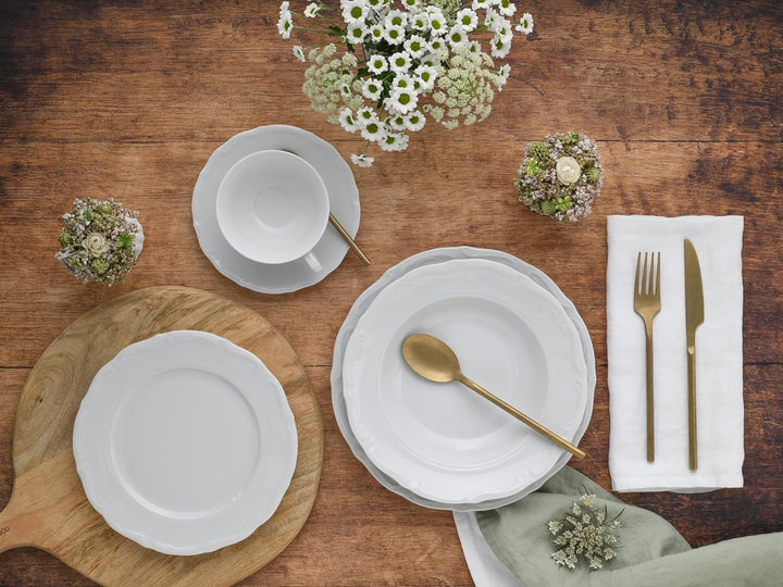 Creatable Kombiservice 30 teilig, Porzellan, Weiss Kombiservice 30-teilig