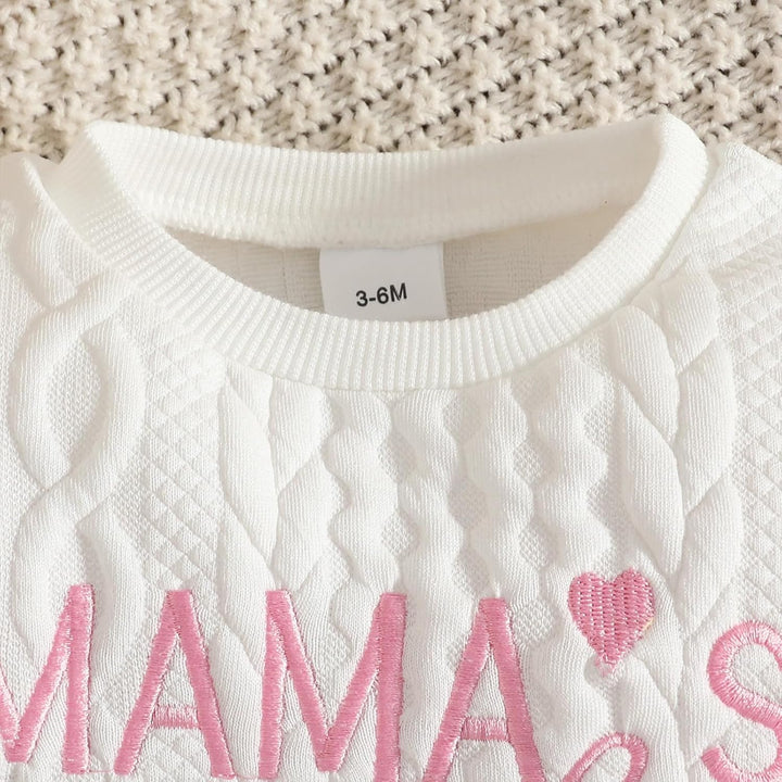 Baby Mädchen Babykleidung Sweatshirt Top+Hose 2tlg Kleinkind Outfit Set 12-18 Monate Weiss, 12-18 Mo