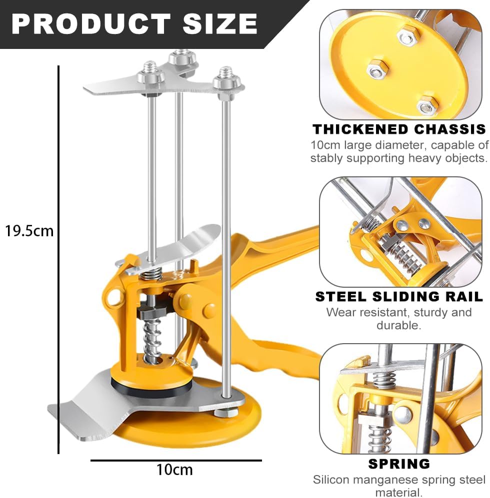 Geoyien Höhenversteller für Fliesen, Präzisions-Locator, Handheld Jack, robust und langlebig, geeign