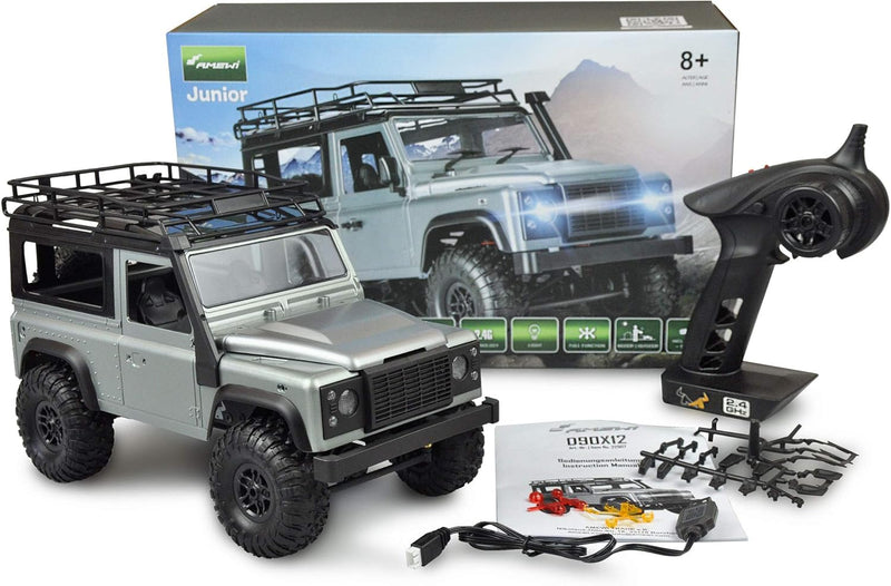 Amewi D90X12 Scale Brushed 1:12 RC Modellauto Elektro Scale Crawler Allradantrieb (4WD) Bausatz 2,4G