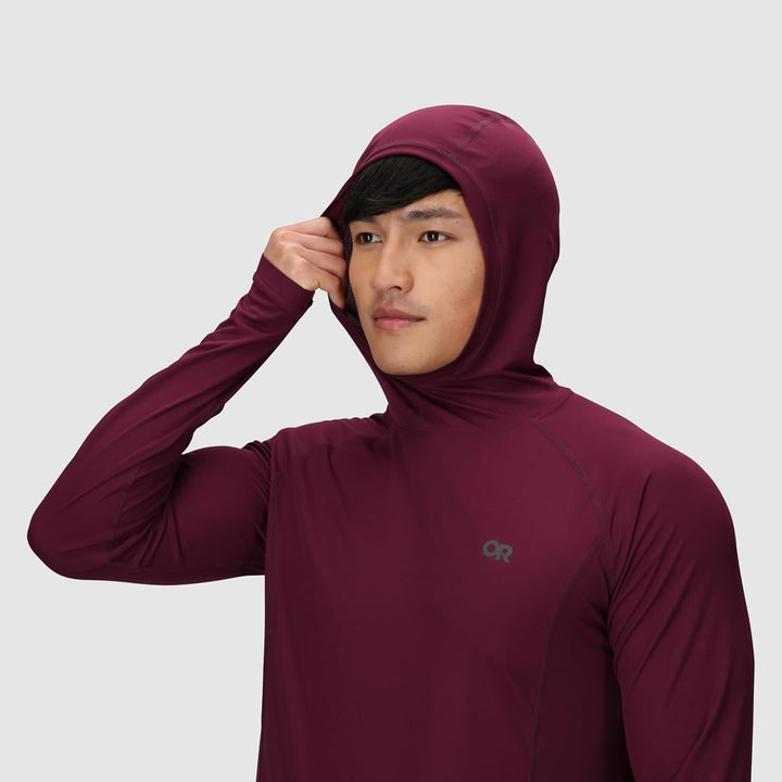 Outdoor Research Men's Echo Hoodie – Quick Drying Active Hooded Sweatshirt XL Winterberry, XL Winter