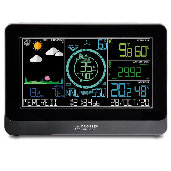La Crosse Technology - WS6863 Wetterstation Semi-Professional mit WLAN-Verbindung – Schwarz