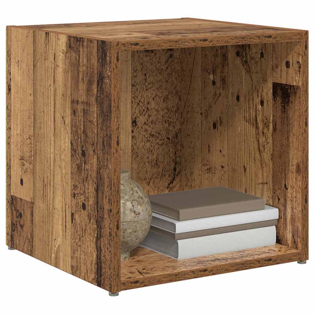 vidaXL TV-Schränke 4 STK Altholz 37x35x37 cm Holzwerkstoff Altes Holz, Altes Holz