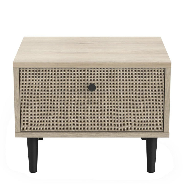 Demeyere Nachttisch – 1 Schublade – Saigon, Eichenholz, braun, L 44,6 x P 35,9 x H 34,3 cm