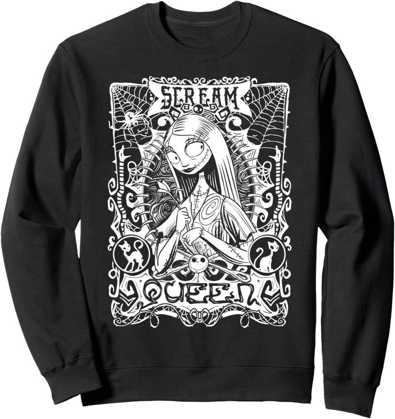 Nightmare Before Christmas Scream Queen Sally Playing Card Sweatshirt