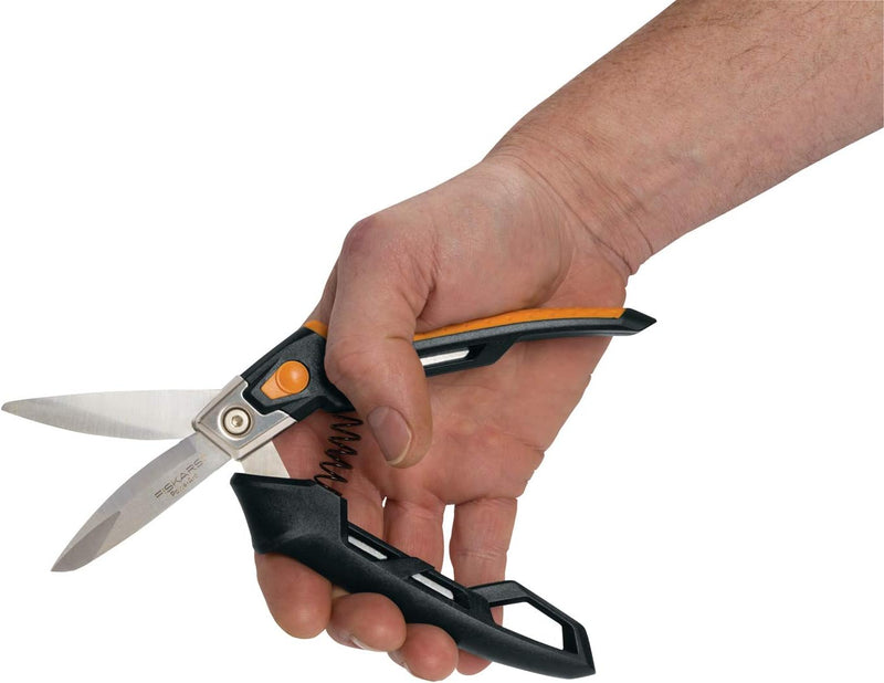 Fiskars Hochleistungsuniversalschneider, Bis zu 30% mehr Kraft, Länge 12 cm, Hitzebehandelte Klingen