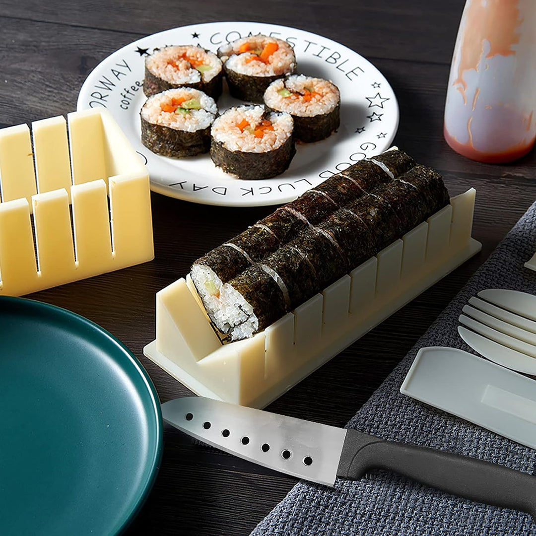 SKYSER Sushi Maker set, 12 Artikel Sushi Maker Kit für Anfänger zum selber machen, Kann als Sushi Te