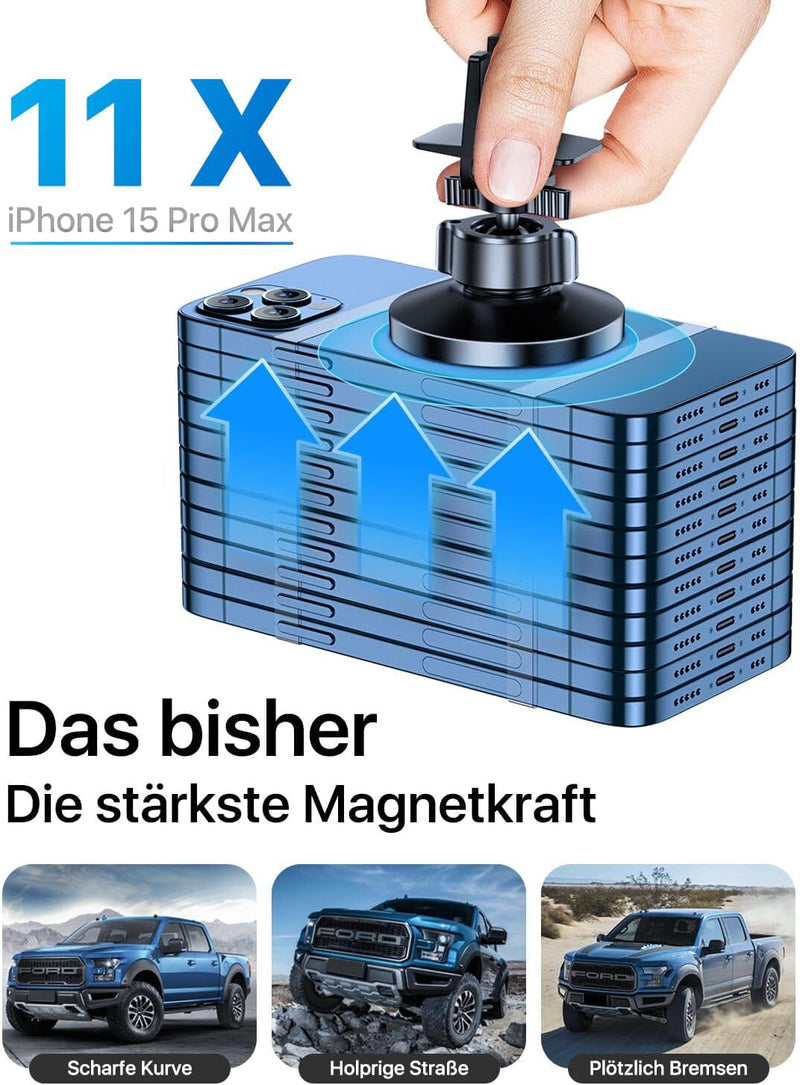 andobil Handyhalterung Auto Magnet Kompatibel mit MagSafe [ Das bisher Die stärkste Magnetkraft ] Au