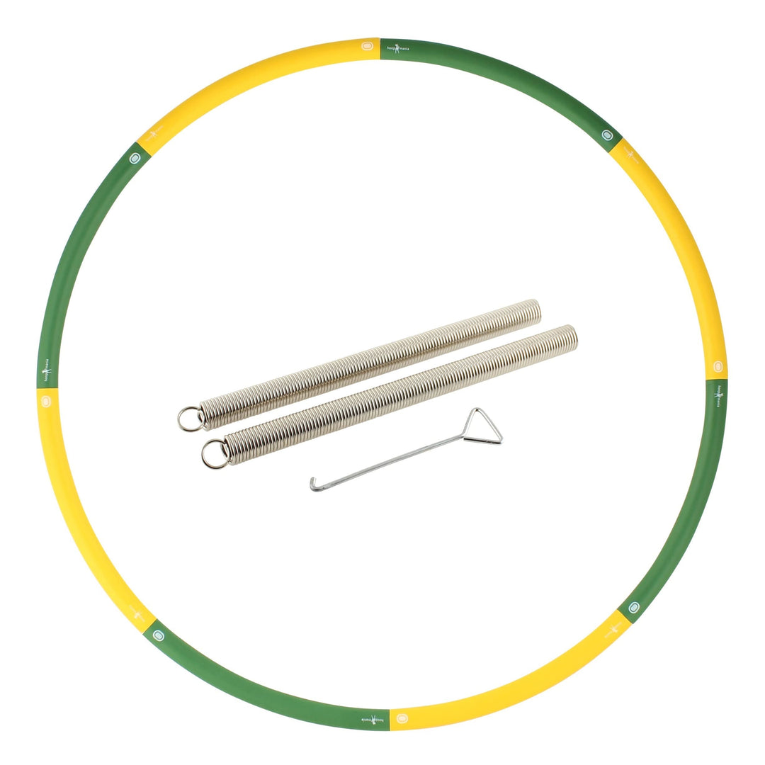 HOOPOMANIA Booster Hula Hoop mit Gewicht - füllbar [0,85 – 2,45 kg] Hula Hoop Erwachsene Hoop + 2x20